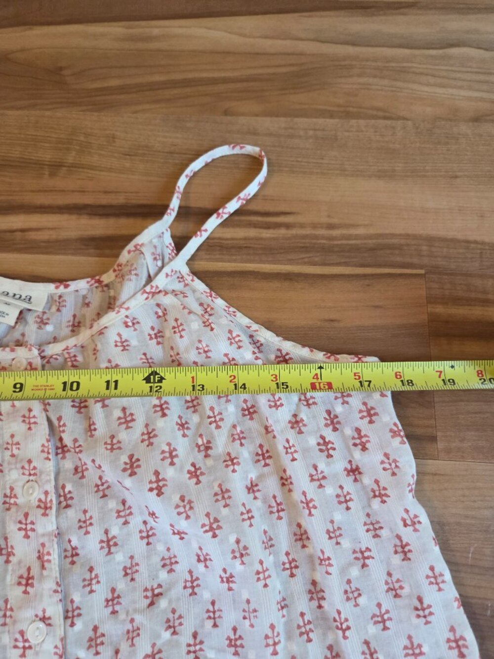 a.n.a. Lightweight Cotton Patterned Top Size XS - Picture 6 of 7